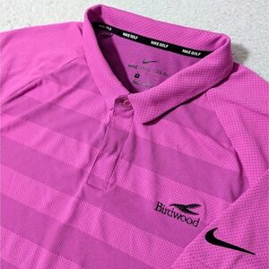 Nike Golf Zonal Cooling Polo Shirt Men's Sm Neon Pink Birdwood Lightweight